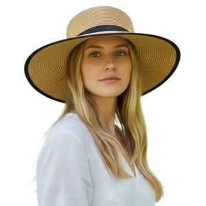 Cappelli Straworld Straw Hat Womens Beige Natural Sun Protection Beach Gardening